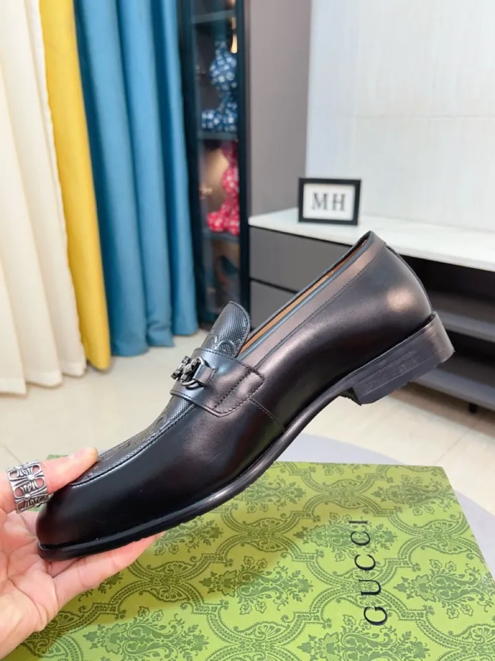 Men's shoes 💰500🌹🌹Niuli [GUCCI Gucci] A new style of formal men's leather shoes is coming~ The original quality upper is made of patent leather imported from Italy, the leather is soft and delicate, comfortable and soft first-layer cowhide lining, rubber wear-resistant outsole, the shoe shape is dignified and domineering, and the luxury charm cannot be concealed! The natural and free nouveau riche leads the trend. Code number: 38-44
